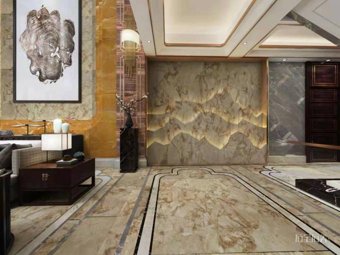 لوح الرخام الذهبي من Phoenix Calacatta للوحة الحائط