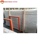 الصين رمادي / أبيض الرخام الوريد الخشبي للأرض / الجدار بلاط الحجر