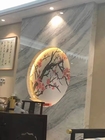 لوح حجري رخامي عروق رمادية للوحة جدار الفيلا والفندق