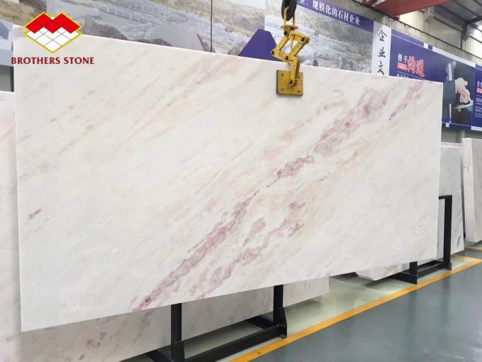 الوريد الوردي الخلفية البيضاء بلاط الرخام الطبيعي روز قوس قزح الجزع الوريد الوردي الخلفية البيضاء بلاط الرخام الطبيعي روز قوس قزح الجزع