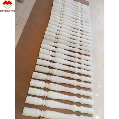 فندق أو فيلا مخصصة حجر الرخام الأبيض السلالم الحجر الرخامية النمط التصميم الحديث