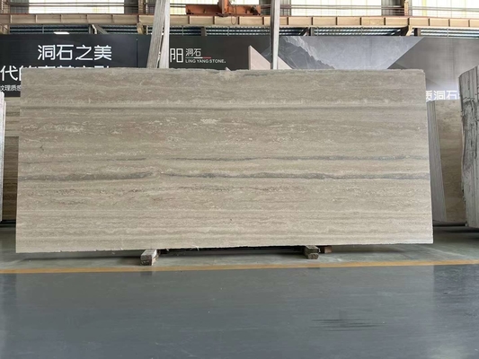 12x24 بوصة الحجم الأوردة الرمادية البيج ترافتين أرضية شرائح جيدة في نمط التصميم الحديث