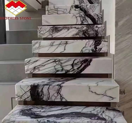 الحجر الطبيعي لسلم الطاولة العصري العطري الثلج الخوخ المنزل الحجر الشكل الكبير