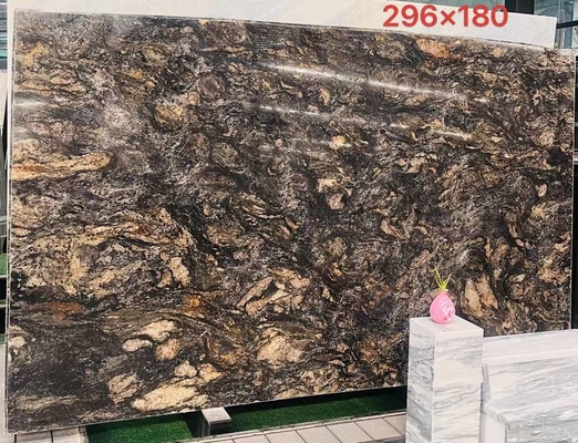 تخصيص الفخامة الذهب الأسود الأوردة الكوارتزيت الحجر الفخامة أعلى للمطبخ والحمّام
