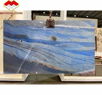 بيع مباشر منقحة أزرق الإمبراطورية شرائح الأزرق السماء الكوارتزيت الكبرى ضوء السحاب البلاط الرخام