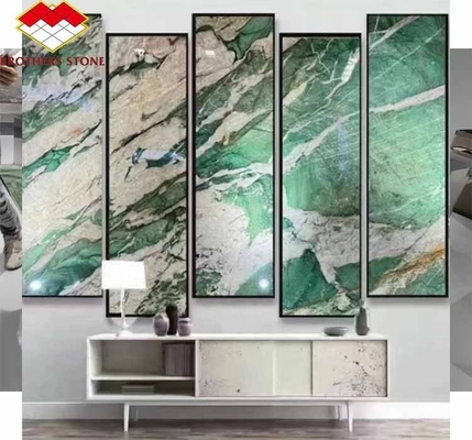 الحجر الطبيعي البرازيل الرخام مضاءة خلفية الصوداليت الكوارتزيت الأخضر لأفكار تصميم غرفة النوم