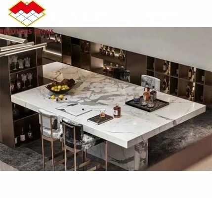 ديكور المنزل الحالي بطن السمك الحجرية الرخامية البيضاء ألواح الحجارة لغرفة المعيشة وأبلاط الأرض
