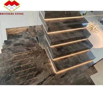 التصميم الجرافيكي الداخلي الخطوات الحجرية الاصطناعية البلاط للسلالم المعقدة الحديثة