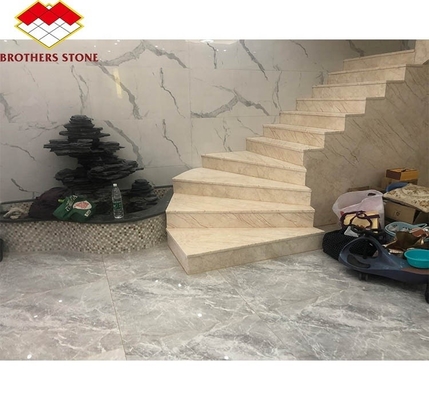 التصميم الجرافيكي الداخلي الخطوات الحجرية الاصطناعية البلاط للسلالم المعقدة الحديثة