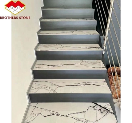 التصميم الجرافيكي الداخلي الخطوات الحجرية الاصطناعية البلاط للسلالم المعقدة الحديثة