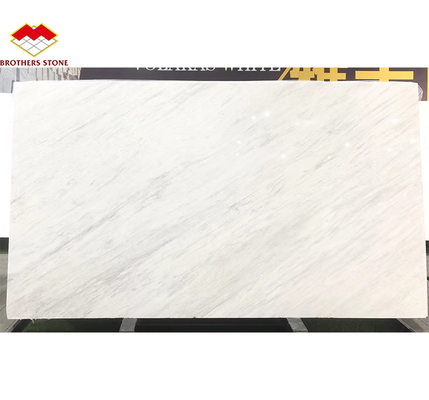 أسطوانة حائطية من الحجر الملمع من الرخام البيضاء Thassos Big Slab لتصميم الفنادق الحديثة