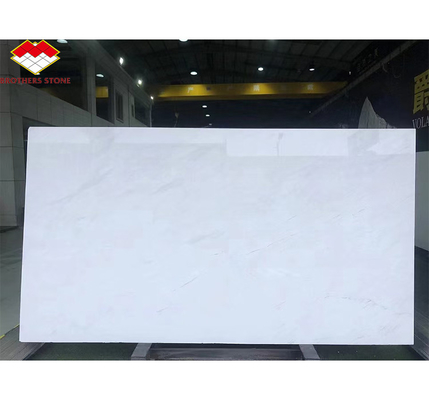 أسطوانة حائطية من الحجر الملمع من الرخام البيضاء Thassos Big Slab لتصميم الفنادق الحديثة