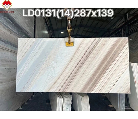 طاولة باليساندرو الزرقاء الرخامية طاولة طعام حديثة مع رسومات وحجم 180 * 90 سم