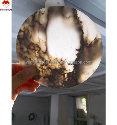 أدوات الطاولة الملمعة مع 18 20mm Lumi Stone Onyx Mat كؤوس الشاي و Onyx Marble Coasters