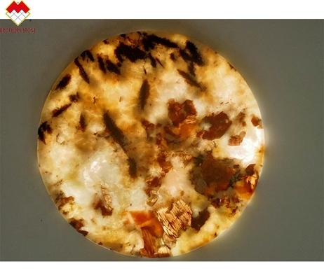 أدوات الطاولة الملمعة مع 18 20mm Lumi Stone Onyx Mat كؤوس الشاي و Onyx Marble Coasters