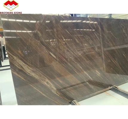 طلاء أرضية الفندق على الطراز الحديث المخصص الرمال الذهبية الرمال السريعة الرخام الجرانيت البني