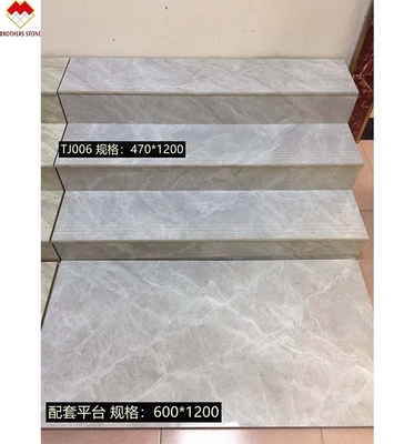 بلاط أرضية من السيراميك الملمع الزجاجي الأسعار الرخيصة كامل الجسم 1200 * 470mm بلاط الدرج البورسلين في الصين