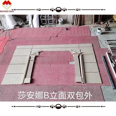 ديكور الفندق والفيلا بأسلوب التصميم الحديث الأزرق الأنيكس الرخام الخلفية