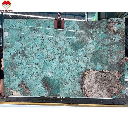 البورتوماري الداخلي الكوارتزيت الأمازون الساطع الخضراء لوحات الرخام متعددة الألوان غواتيمالا الأخضر