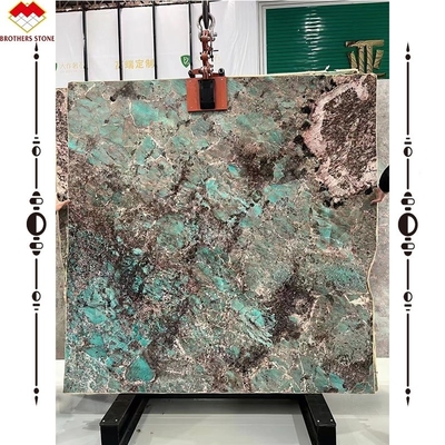 البورتوماري الداخلي الكوارتزيت الأمازون الساطع الخضراء لوحات الرخام متعددة الألوان غواتيمالا الأخضر