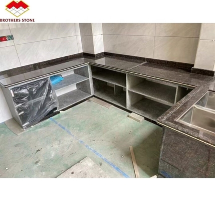 بارك الحديقة الحديثة البريطانية البني الجرانيت الحجر الملمع السطح لمصمم الطاولة المطبخ