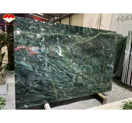 الحجر الطبيعي عيون القطة الخضراء طاولة الطعام الكبيرة للطلاء الداخلي فيلا