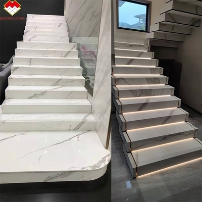 سلالم الخزف الخفيفة المصنوعة مع التشطيب الملمع المخصص أو السطح الميت