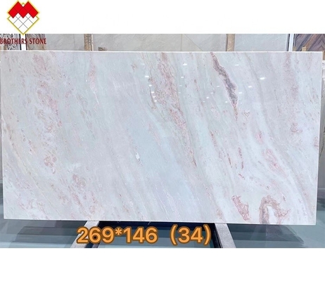الخيال الحديثة الوردية الكوارتزيت الوردي شرائح فيلا نوع الرخام الدولوميت الملمع شرائح كبيرة