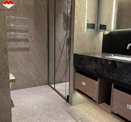 الإيطالي كوانغ الرخام الرمادي الحجرية الحديثة الفندق حمام ألواح الحائط أرضية مطلية
