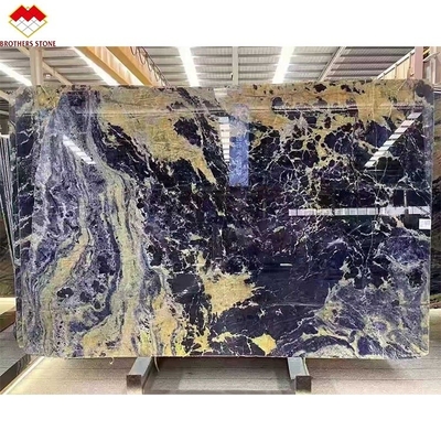 قوة الضغط 50.4 MPa الرخام الباهيا الأزرق حلم الحجر المضيء خلفيا للفندق والفيلا