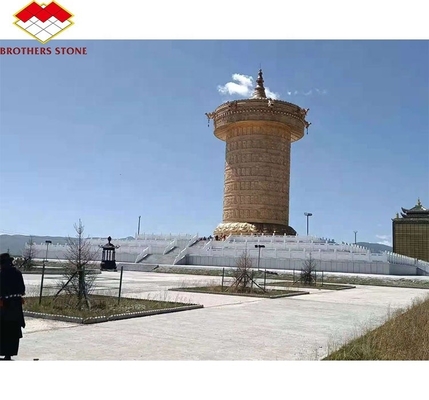 شرائح الجرانيت البيضاء الخارجيّة المقطّعة حسب الحجم مع التصميم الحديث وخطوات الجرانيت الملتهبة