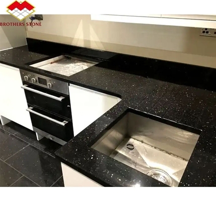 مطبخ الفندق الطاولة والسلالم المقطوعة حسب الحجم النجم الهندي الأسود النجم الجليدي ألواح الجرانيت
