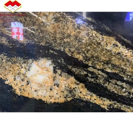 طاولة المطبخ الفاخرة من الجرانيت الصيني مع حجر ذهب أسود مطلي