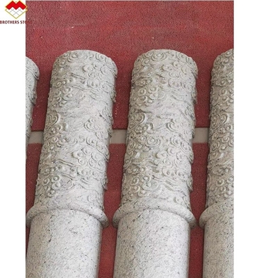 عمود الإغاثة من الحجر الطبيعي لتصميم العمود المجوف في الخارج في ديكور الفنادق
