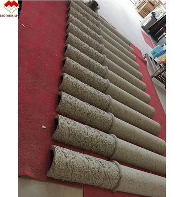 الطراز الأمريكي الجرانيت الرخام غطاء العمود النحت عمود مستدير مجوف في يونفو بيع