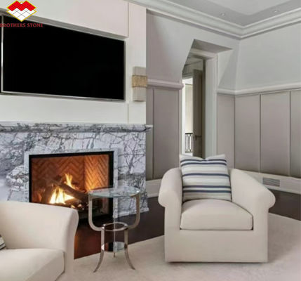أسلوب التصميم الحديث الحجر الفاخر النهر الثلجي ألواح الرخام للتصميم الداخلي