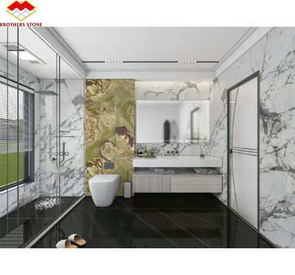 أسلوب التصميم الحديث الحجر الفاخر النهر الثلجي ألواح الرخام للتصميم الداخلي
