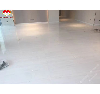 بلاط الرخام الأبيض الإيطالي الملمع من الدرجة الأولى الرخام البيضاء البندقية حسب الحجم لتصميم الأرضيات