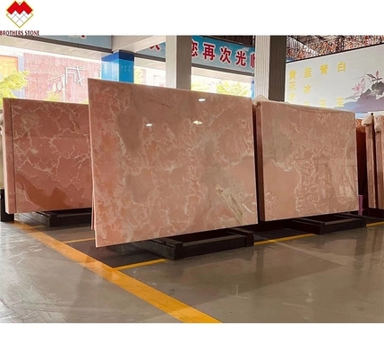 البلاط الخزفية الوردية المضيئة بالخلفية تصميم هندسي ألواح الطاولة الوردية الخفيفة سعر الجملة السلالم الوردية الشفافة