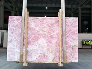 لوحة الجدار الرخامية من العصر الجليدي العقيق بإضاءة خلفية شفافة من الكريستال الوردي العقيق