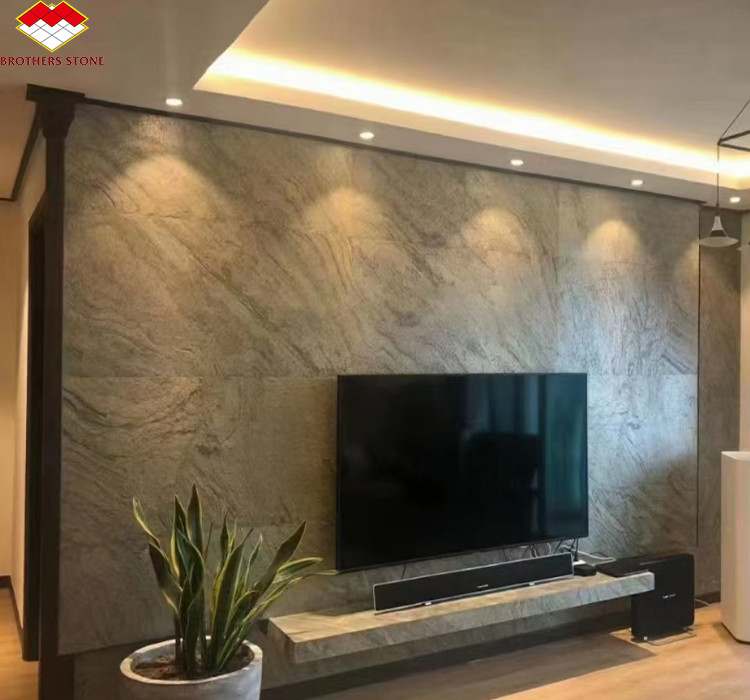 بلاطات الحائط الطبيعية الحجرية الخفيفة للغاية للتصميم الداخلي للفنادق الحديثة